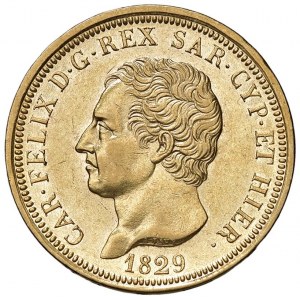 Carlo Felice (1821-1831) 80 Lire 1829 G ...