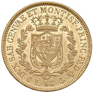 Carlo Felice (1821-1831) 80 Lire 1829 G ...
