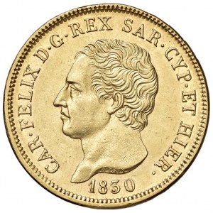 Carlo Felice (1821-1831) 80 Lire 1830 G ...