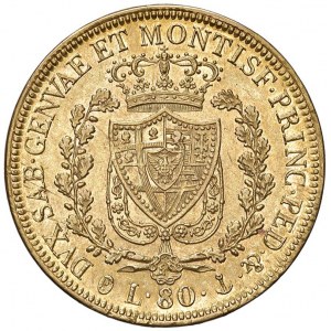 Carlo Felice (1821-1831) 80 Lire 1830 G ...