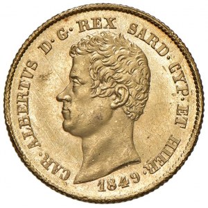 Charles Albert (1831-1849) 20 Lire 1849 G...