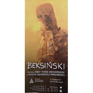 Ulotka z wystawy Beksiński. Kolekcja Anny i Piotra Dmochowskich w Muzeum Archidiecezji Warszawskiej