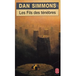Okładka książki z reprodukcją Zdzisława Beksińskiego, Dan Simmons, Les Fils des tenebres