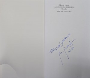 Cover with a reproduction of Zdzislaw Beksinski, with a dedication by the author to Piotr Dmochowski / Zdzislaw Beksinski