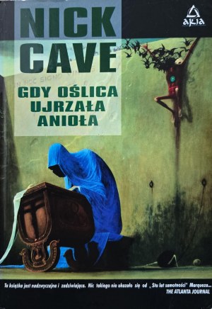 Book promotional flyer with a reproduction of Zdzislaw Beksinski