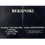 Folder / invitation to Zdzislaw Beksinski exhibition, Galerie Dmochowski, Paris, 1989.
