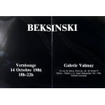 Folder / invitation to Zdzislaw Beksinski Beksinski exhibition, Galerie Valmay, Paris, 1986.