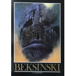 Folder promoting the book "Beksinski" by Piotr Dmochowski / Zdzislaw Beksinski