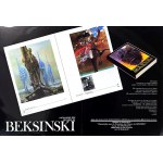 Folder promoting the book "Beksinski" by Piotr Dmochowski / Zdzislaw Beksinski