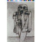 Sticker with a drawing by Zdzislaw Beksinski