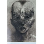 Sticker with a drawing by Zdzislaw Beksinski