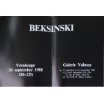 Folder / invitation to Beksinski exhibition, Galerie Valmay, Paris, 1988.