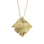 Necklace "Last painting" by Zdzislaw Beksinski (gold plated)
