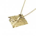 Necklace "Last painting" by Zdzislaw Beksinski (gold plated)