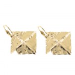 Earrings "Last painting" by Zdzislaw Beksinski (gold plated)