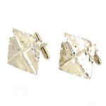 Cufflinks "Last painting" by Zdzislaw Beksinski (gilded)
