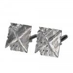 Cufflinks "Last painting" by Zdzislaw Beksinski (black ruthenium)