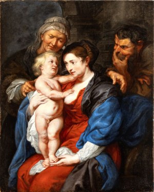 Peter Paul Rubens (seguace di), The Holy Family with Saint Anne