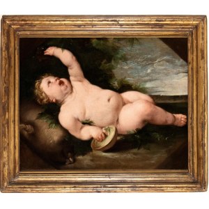 Carlo Cignani (attribuito a), Infant Bacchus