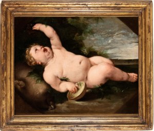 Carlo Cignani (attribuito a), Infant Bacchus