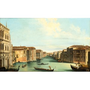 Giuseppe Bernardino Bison, View of the Canal Grande towards Rialto