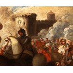 Carlo Coppola (attribuito a), Christian cavalry forces Turkish cavalry to retreat