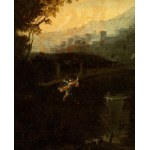 Artista attivo a Roma, XVII secolo, Christ in the Desert, served by Angels