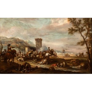 Pandolfo Reschi (attribuito a), Battle of knights