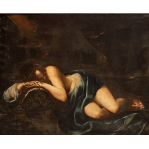 Artista attivo a Siena, XVII secolo, Mary Magdalene Sleeping
