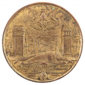 MEDAL, ODBUDOWA MOSTU PONIATOWSKIEGO W WARSZAWIE, Polska, Warszawa, Bracia Łopieńscy, 1927