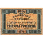 1000 HRYWIEN, Ukraińska Republika Ludowa, 1918
