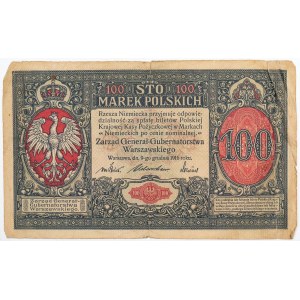 100 MAREK POLSKICH, Zarząd Generał-Gubernatorstwa Warszawskiego, 9 grudnia 1916
