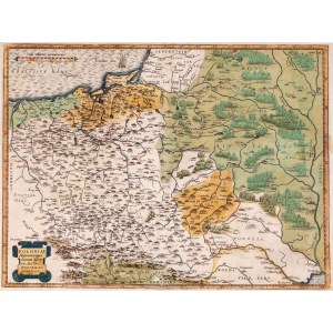 MAPA POLSKI, Wacław Grodecki, Abraham Ortelius, Antwerpia, 1571