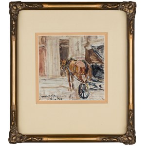 Wlastimil Hofman (1881 - 1970), Pohľad z okna ateliéru v Paríži.