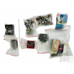 PRL - Giant Set of Old Dental Tools: Enameled Trays, Portable Drill, Drills and Grinding Stones, Metal Utensils and Many More