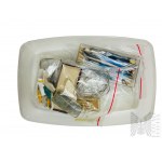 PRL - Giant Set of Old Dental Tools: Enameled Trays, Portable Drill, Drills and Grinding Stones, Metal Utensils and Many More