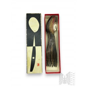 PRL, Warsaw - Set of HEFRA Tea Spoons, 6 Pieces