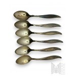 PRL, Warsaw - Set of HEFRA Tea Spoons, 6 Pieces
