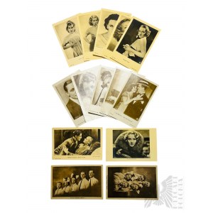 Kolekcja Starych Pocztówek Gwiazdy Zagraniczne: Greta Garbo, Marlene Dietrich, Conrad Veidt i Inni