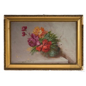 Artiste inconnu (A.S., 20e siècle) - Nature morte, 1925, Huile sur carton
