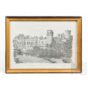 Anthony John (ur. 1960 r.)- Obraz Warwick Castle, Reprodukcja Litografii