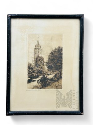 Unknown Artist (Signature Illegible, 20th century) - Painting Torun, Ink on Paper