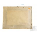 Nieznany Artysta (Waniak?, XX w.) - Obraz Secesyjny Dom w Krotoszynie, Akwarela na Papierze