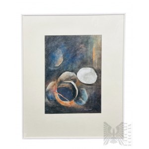 Unknown Artist (20th century) - Atmospheric Composition Painting, Pastel (?) on Board