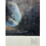 Unknown Artist (20th century) - Atmospheric Composition Painting, Pastel (?) on Board