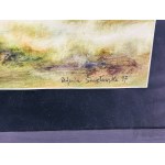 Stefania Śmiełowska (XX w.) - Obraz “Pejzaż”, 1997 r., Technika Mieszana na Papierze