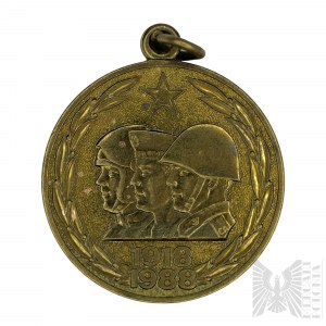 ZSRR, 1988 r. - Medal Okolicznościowy „70 lat Sił Zbrojnych ZSRR 1918-1988” (Юбилейная медаль “70 лет Вооруженных Сил СССР”), Mosiądz