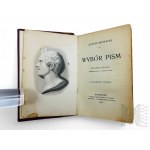 1906 r., Kraków - Książka Juliusz Słowacki, “Wybór Pism”, Wyd. Gebethner i Wolff; Skórzany Grzbiet i Złocenia