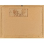 Jacek Malczewski (1854 Radom - 1929 Kraków), Akwarelowe studium głowy męskiej i kobiecej (Portret ojca artysty Juliana)