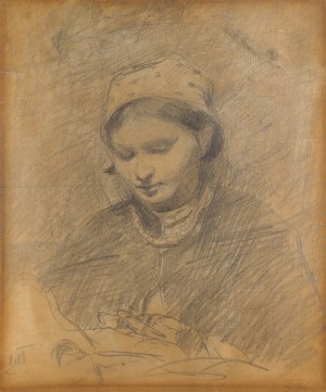 Włodzimierz Tetmajer (1862 Harklowa - 1923 Kraków), Portret żony artysty